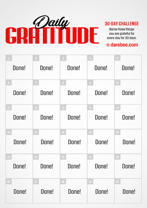 Daily gratitude challenge intro