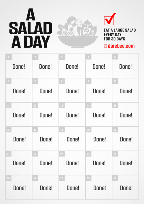Salad a day challenge intro