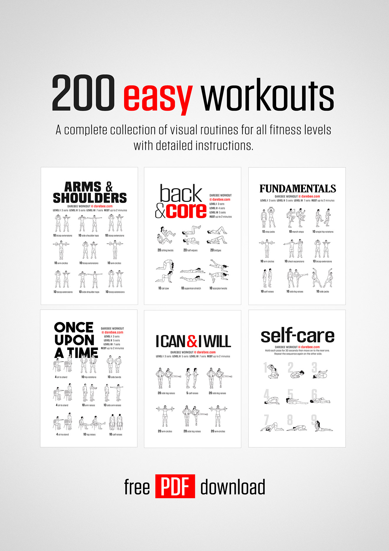 200 Easy Workouts - DAREBEE