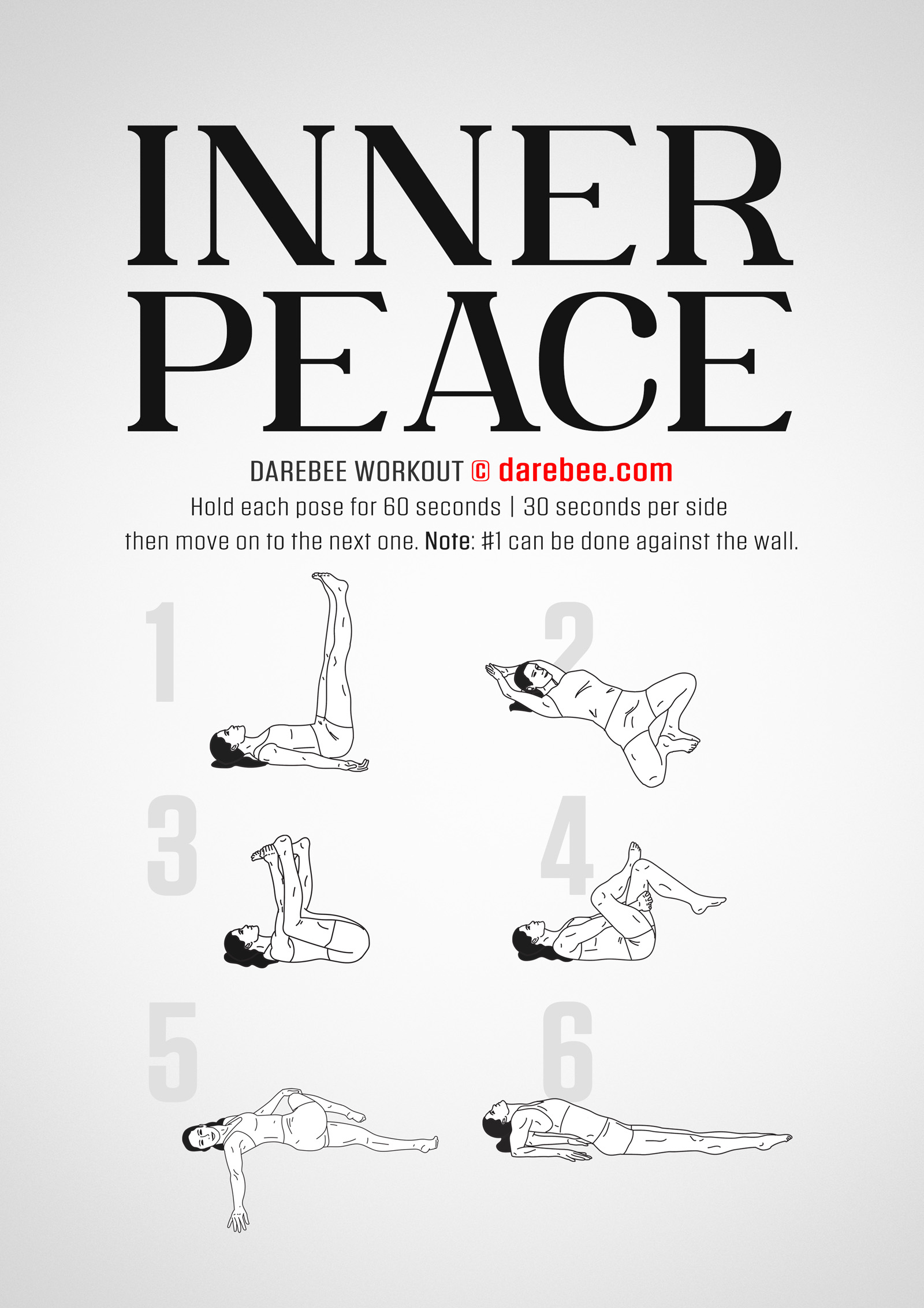 Inner Peace is a DAREBEE no-equipment home workout that will help you rebalance your inner world and find that much-needed inner peace you seek.