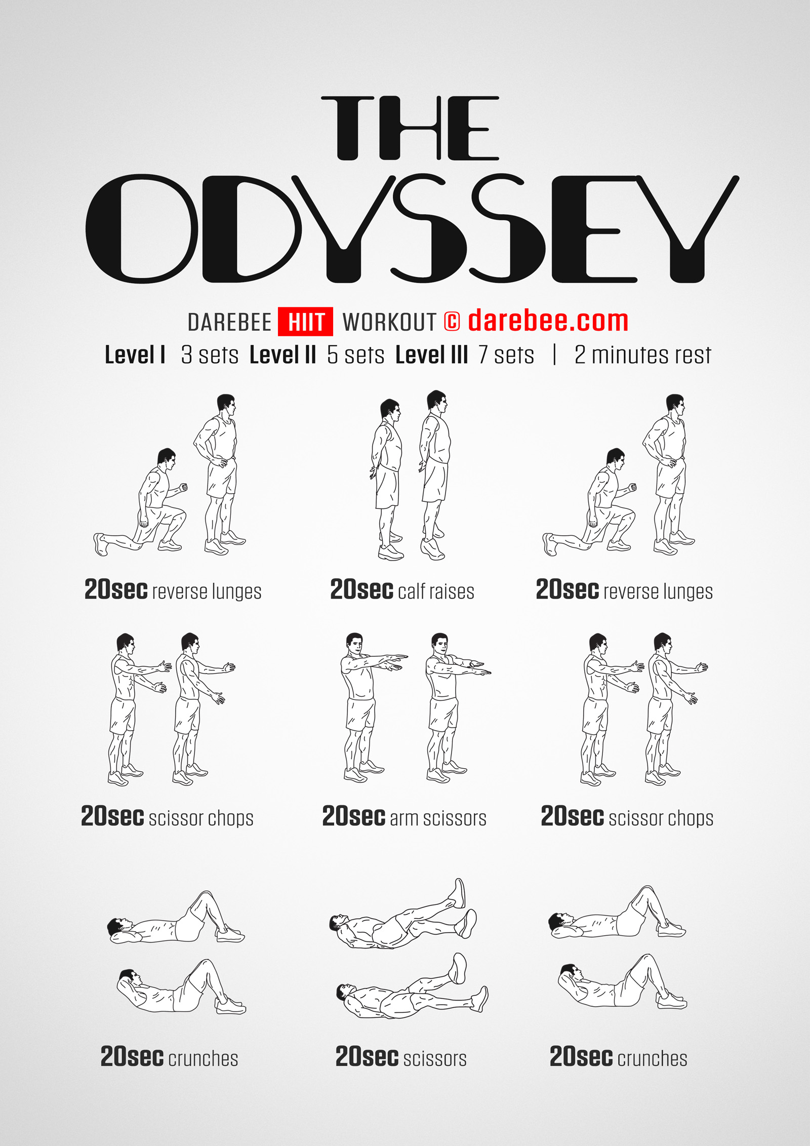 odyssey free workout by Darebee