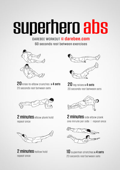Superhero Abs Workout Superhero Abs Workout