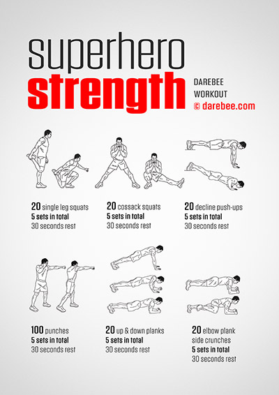 Superhero Strength Workout Superhero Strength Workout